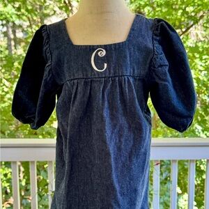Smockadot Denim dress with C monogram 3T